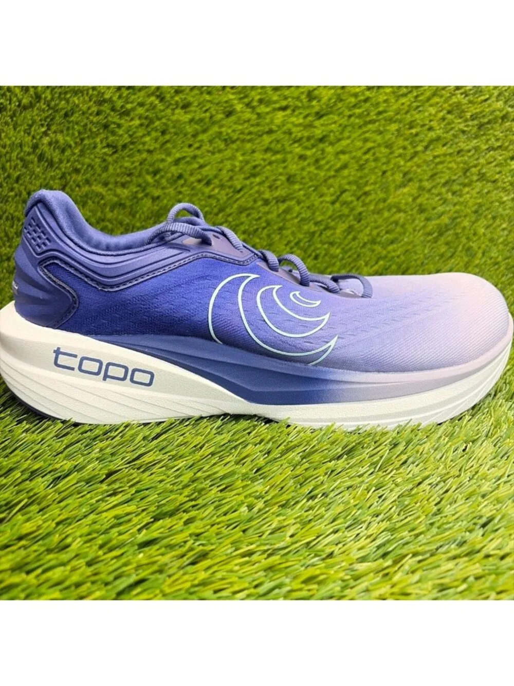 Topo Phantom 4 Womens Size 12 Purple Blue White Athletic Running Shoes Sneakers